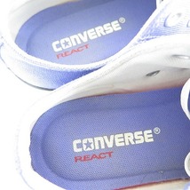 コンバース CONVERSE REACT チャックテイラー スニーカー キャンバス 24.5 パープル 2sa5571_画像8