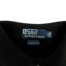 ポロ バイ ラルフローレン Polo by Ralph Lauren ポロシャツ CUSTOM FIT ビッグポニー刺繍 ナンバリング 半袖 黒 青 M 170/92A_画像8