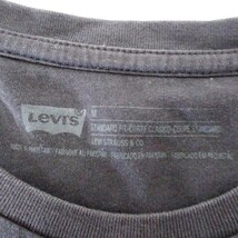リーバイス Levi's Tシャツ カットソー 半袖 ロゴ プリント クルーネック ストレッチ コットン 薄手 Mサイズ グレー メンズ_画像3