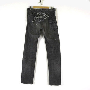  Karl hell mKarl Helmut Michelin collaboration Denim pants Baker cargo jeans back Logo strut LL gray rare rare men's 