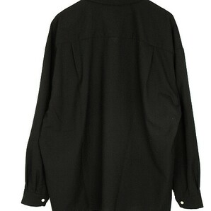 クーティー COOTIE T/W Open Collar Pullover Shirt オープンカラー プルオーバー シャツ XL ブラック 長袖 トップスの画像2