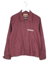 ウィアード WEIRDO PLAIN-JACKET WRD-15-MW-01 プレーンジャケット M ボルドー ジップアップ ロゴ プリント アウター メンズ_画像1