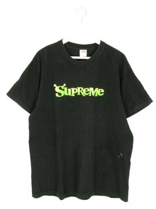 シュプリーム SUPREME 21AW Shrek Tee シュレック Tシャツ L ブラック プリント 半袖 カットソー ★AA☆ メンズ