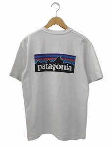 パタゴニア Patagonia バックロゴプリント 半袖 クルーネック コットン Tシャツ XS WHITE ホワイト メンズ レディース