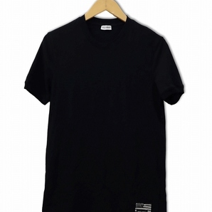 ドルチェ&ガッバーナ ドルガバ DOLCE&GABBANA Patch Logo T-Shirt パッチロゴ Tシャツ 無地 半袖 クルーネック コットン カットソー XS ブの画像1