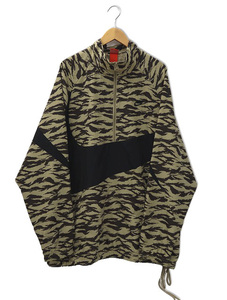 ナイキ NIKE AOP SWOOSH WOVEN HALF ZIP JACKET スウォッシュ ウーブン ハーフジップ ジャケット XXL BEIGE × BLACK ベージュ ブラック AO