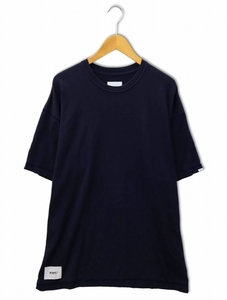 ダブルタップス WTAPS 2023SS Cheat / SS / Cotton クルーネック 半袖 オーバーサイズ Tシャツ カットソー 04(XL) NAVY(ネイビー) メンズ