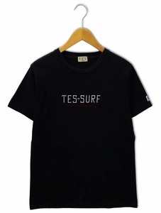 エンドレスサマー The Endless Summer TES クルーネック プリント 半袖 Tシャツ カットソー M BLACK(ブラック) メンズ