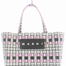 マルニ MARNI ピクニックバッグミニ リリーホワイト ハンドバッグ 白 ホワイト ピンク /SR22 レディース_画像4