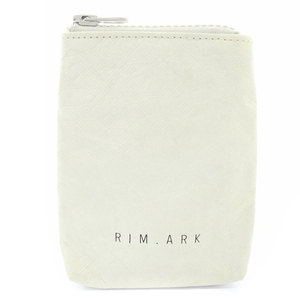 リムアーク rim.ark Paper like mini pouc ポーチ ロゴ 小物入れ 白 ホワイト /SR32 レディース