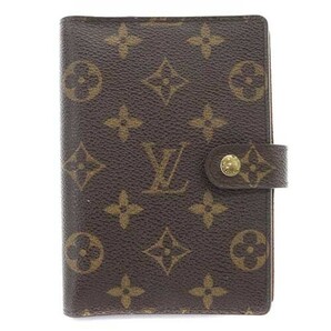 ルイヴィトン LOUIS VUITTON 手帳カバー モノグラム アジェンダPM 茶色 ブラウン R20005 /SR7 ■OH レディースの画像1