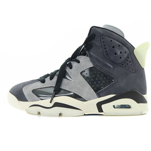 ナイキ NIKE エア ジョーダン 6 レトロ ブラック AIR JORDAN 6 RETRO スニーカー ハイカット 23.5cm グレー 黒 ブラック CK6635-001 /SR9