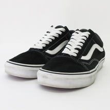 バンズ VANS OLD SKOOL オールド スクール ローカット スニーカー スエード キャンバス 黒 ブラック 24.5cm 靴 ■SH レディース_画像1