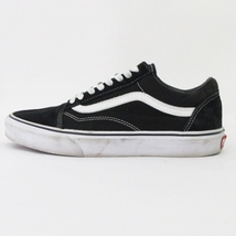 バンズ VANS OLD SKOOL オールド スクール ローカット スニーカー スエード キャンバス 黒 ブラック 24.5cm 靴 ■SH レディース_画像2