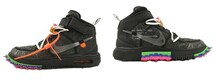 ナイキ NIKE ×Off-White オフホワイト Air Force 1 Mid Black DO6290 001 28cm エアフォース 1 ミッド ブラック スニーカー シューズ 靴_画像3