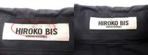 ヒロコビス HIROKO BIS シャツジャケット テーラードカラー チュール 長袖 11 紺 ネイビー /YK ■MO レディース_画像6