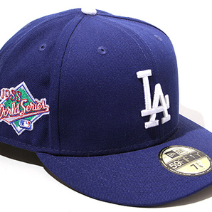 62.5cm NEW ERA ニューエラ 59FIFTY MLB Side Patch Collection ロサンゼルス ドジャース ベースボールキャップ 帽子 7 7/8 ダークロイヤルの画像1