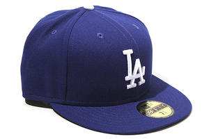 61.5cm 未使用品 NEW ERA ニューエラ 59FIFTY MLBオンフィールド ロサンゼルス ドジャース ベースボール キャップ 帽子 7 3/4 ダークロイヤ