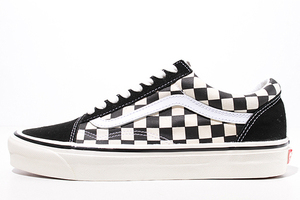 27cm 未使用品 VANS バンズ OLD SKOOL 36 DX ANAHEIM FACTORY オールドスクール アナハイム US9.0 BLACK CHECK ブラックチェック VN0A38G2O