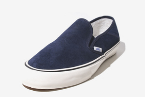 28.5cm VANS バンズ SLIP-ON SF FLEECE BOA DRESS BLUE/MARSHMALLOW SURF LINE スリッポン SF フリースボア スニーカー US10.5 /◆ メンズ