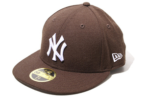 59.6cm NEW ERA ニューエラ 59FIFTY LP ニューヨーク ヤンキース ウール ベースボール キャップ 帽子 7 1/2 BROWN ブラウン /● メンズ