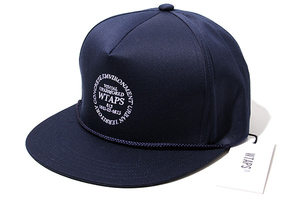 未使用品 2023AW WTAPS ダブルタップス MILITIA / CAP / CTPL. TWILL. INGREDIENTS ツイル トラッカーキャップ 帽子 F NAVY ネイビー 232HC