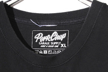 PORKCHOP GARAGE SUPPLY ポークチョップ SIZE:XL PORK FRONT S/S TEE プリント 半袖Tシャツ BLACK ブラック /◆ メンズ_画像3