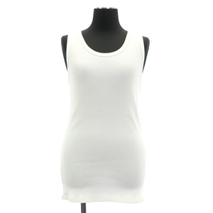  cent obSCENTOF 22SS cotton / polyester Basic tank top rib white white /MY #OS lady's 