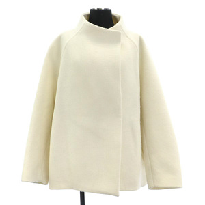  Ballsey BALLSEY Tomorrowland 22SS lip ru melt n stand-up collar short coat wool 36 white white /MY #OS lady's 