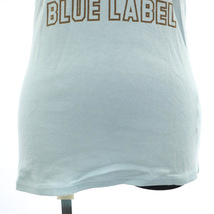 バーバリーブルーレーベル BURBERRY BLUE LABEL カットソー 半袖 ロゴプリント コットン クルーネック 38 水色 ライトブルー_画像5