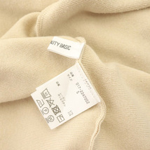 ナチュラルビューティーベーシック NATURAL BEAUTY BASIC 22AW 総針ミニニットワンピース ロング 長袖 ボトルネック ストレッチ_画像4