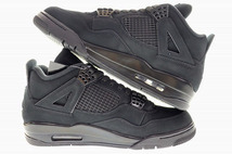 未使用品 ナイキ NIKE AIR JORDAN 4 RETRO BLACK CAT 2020 28cm CU1110-010 エア ジョーダン IV レトロ ブラック キャット 黒 240405_画像3