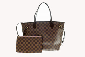 ルイヴィトン LOUIS VUITTON N41603 ダミエ ネヴァーフルMM ローズバレリーヌ トートバッグ 【ブランド古着ベクトル】240422 レディース