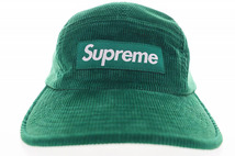 シュプリーム SUPREME 23AW CORDUYROY CAMP CAP GREEN コーデュロイ キャンプ キャップ グリーン ボックス ロゴ 【ブランド古着ベクトル】2_画像2