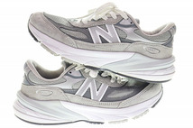 ニューバランス NEW BALANCE 990V6 Gray 25cm MADE IN USA Bワイズ グレー スエード メッシュ アメリカ製 【ブランド古着ベクトル】240314_画像2