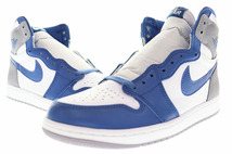 ナイキ NIKE AIR JORDAN 1 RETRO HIGH OG TRUE BLUE 2023 27cm DZ5485-410 エア ジョーダン I レトロ ハイ トゥルー ブルー240428_画像1