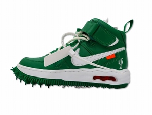 未使用品 NIKE×OFF-WHITE ナイキ×オフホワイト DR0500-300 AIR FORCE 1 MID SP LTHR スニーカー 23cm(M) 22.5cm(W)