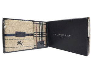 未使用品 バーバリー BURBERRY フェイスタオル ウォッシュタオル BEIGE ベージュ その他