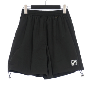  well Dan WE11DONE Drawstring Shorts short pants shorts S black black WD-PT1-21-256-U-BK men's 