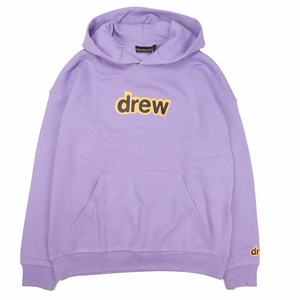 未使用品 ドリューハウス drew house Secret Hoodie ロゴプリント パーカー 裏起毛 シークレットフーディー プルオーバー L ラベンダー DH-