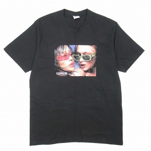 23ss シュプリーム SUPREME Eyewear Tee Tシャツ アイウェア サングラス グラフィックプリント 半袖 L 黒 ブラック/■C43/メンズ