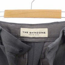 シンゾーン Shinzone ザシンゾーン CENTER PRESS PANTS パンツ スラックス センタープレス 34 グレー 17SMSPA16 /HS ■OS レディース_画像3