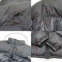 ザノースフェイス THE NORTH FACE 90's NUPTSE JACKET ヌプシダウンジャケット ブルゾン ジップアップ L 黒 NF003AS/4▲B1 メンズ ☆AA★_画像9