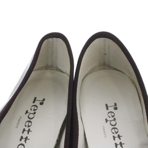 レペット Repetto CENDRILLON BALLERINA バレエシューズ パンプス パテントレザー 38 24cm 黒 ブラック /AK1 レディースの画像6