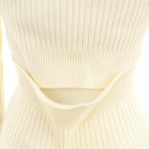 エムエムシックス メゾンマルジェラ MM6 Maison Margiela DENSE RIB KNIT PULLOVER ニット リブ セーター ウール 長袖 S オフホワイト /HS_画像6