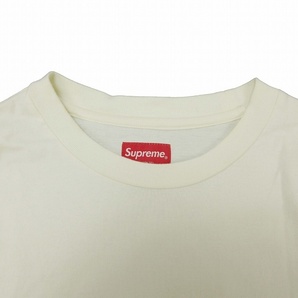 22AW シュプリーム SUPREME SMALL BOX LOGO L/S TEE スモール ボックスロゴ Tシャツ 長袖 ロングスリーブ クルーネック ロンT ジャージー生の画像3