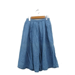  As Know As dubazas know as de base gaucho pants gya The - cotton simple blue blue /KT7 lady's 