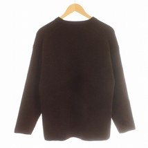 オーラリー AURALEE 18AW SUPER FINE WOOL RIB KNIT BIG P/O リブ ニット セーター ウール 3 M 茶 ブラウン_画像2