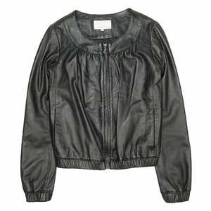  beautiful goods M pull mieM-Premier Ram leather jacket blouson outer no color gya The -A106-006 size 34 black black BLM4
