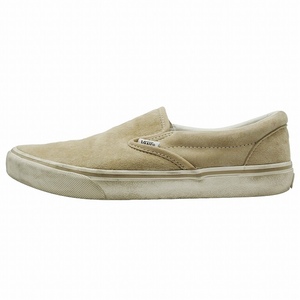 バンズ VANS V98SCL スエード スリッポン スニーカー SLIP ON ローカット シューズ 27.5cm ベージュ BLM4 メンズ